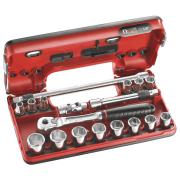 J.DBOX500 - zestaw nasadek 3/8" w kasecie, 8 mm - 22 mm