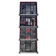 CM.150BNL - zestaw 150 narzędzi - 12 modułów, w systemie przechowywania na 4 szuflady wózka