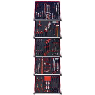 CM.175BNL - zestaw 175 narzędzi - 15 modułów, w systemie przechowywania na 5 szuflad wózka