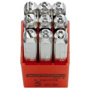 293A.3 - Zestaw 9 cyfr do wybijania, wysokość cyfr 3 mm, przekrój stempli 8 x 8 mm