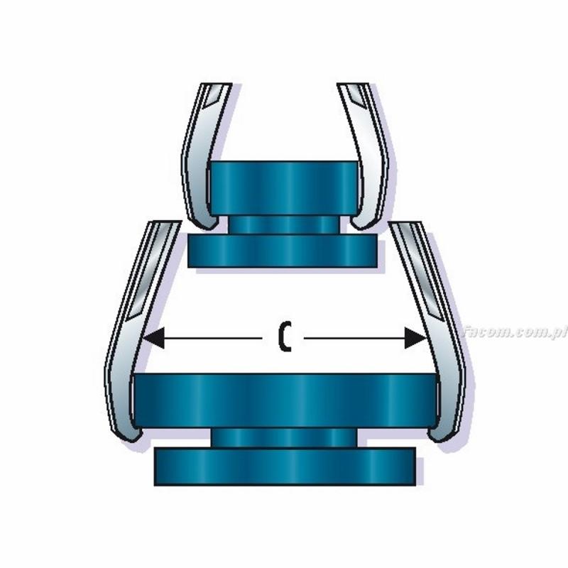 U.320H - ściągacz hydrauliczny 20 T z chwytem zewnętrznym