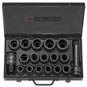 NKD.500 - zestaw 16 nasadek udarowych 3/4”, 19 do 42 mm