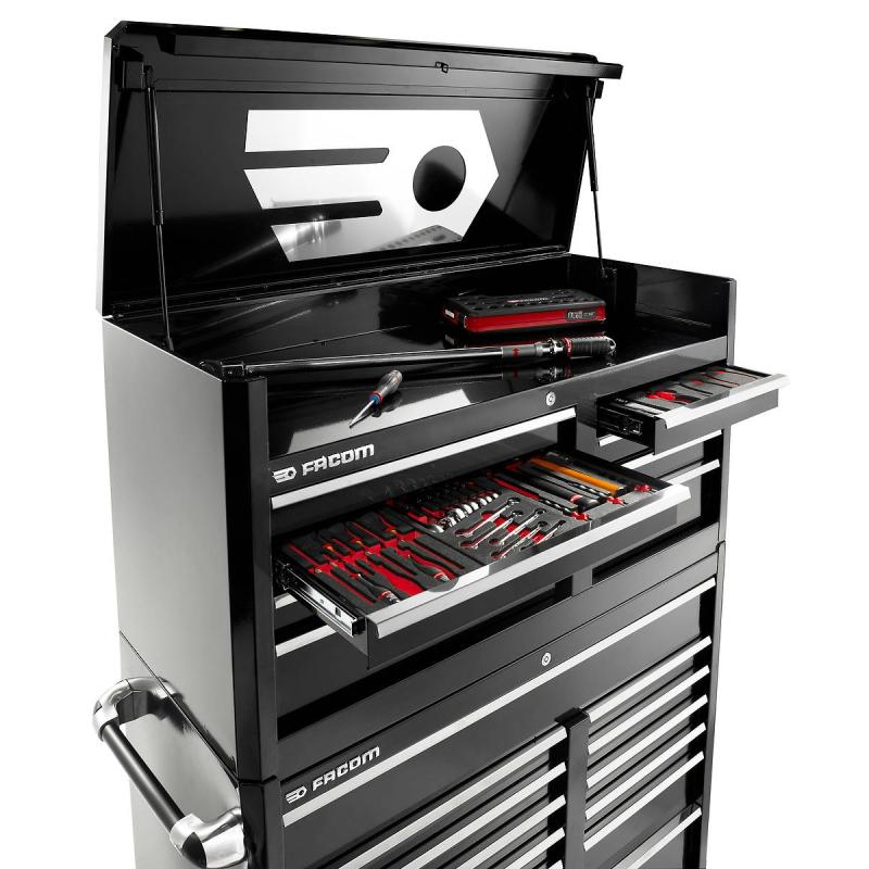 FAS.21BK - wózek narzędziowy czarny, 21 szuflad