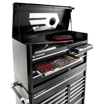 FAS.21BK - wózek narzędziowy czarny, 21 szuflad