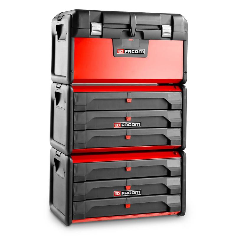 BT.203 - - skrzynka przenośna, 3 szuflady, z możliwością montażu na wózku uniwersalnym