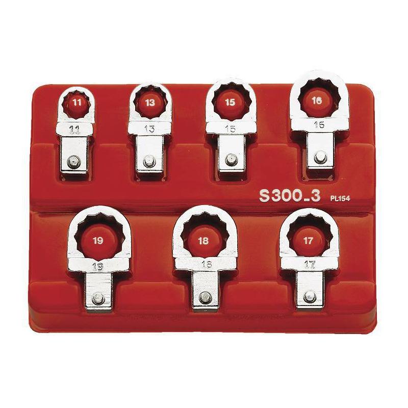 J.300-3 - Zestaw końcówek oczkowych 9x12, 10-19 mm