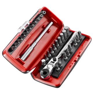 R.180J31 - zestaw końcówek do przykręcania 1/4” z grzechotką flex R.180