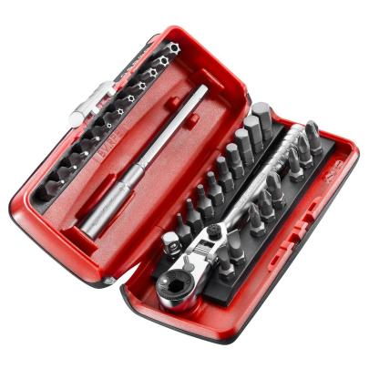 R.180J31 - zestaw końcówek do przykręcania 1/4” z grzechotką flex R.180