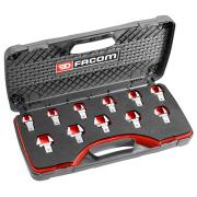 11.J11 - zestaw 11 końcówek widełkowych 14x18, rozmiary metryczne 13 - 24 mm