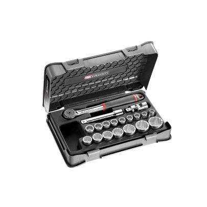 S.161-2P12 - zestaw nasadek 1/2" w skrzynce, 12-kątne, 10 mm - 32 mm