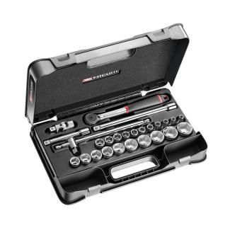 S.161-4P6 - 26 piece 1/2" metric 6-point sockets set