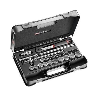 S.161-4P12 - 26 piece 1/2" metric 12-point sockets set