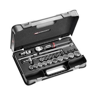 SXL.161-4P12 - 26 piece 1/2" metric 12-point sockets set