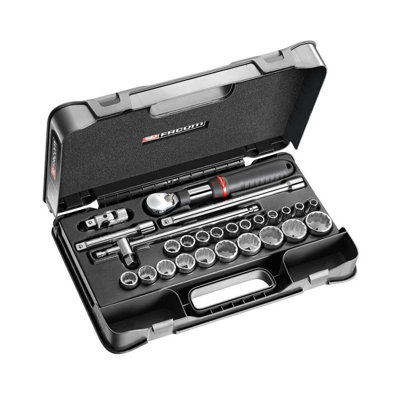 SXL.161-4P12 - 26 piece 1/2" metric 12-point sockets set