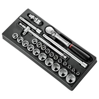 MOD.SL161-46 - moduł nasadek 1/2", 6-kątnych, 8mm - 32 mm