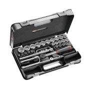 S.161-5P6 - zestaw nasadek 1/2" w skrzynce, 6-kątnych, 8 mm - 34 mm