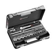 SL.161-2P6U - zestaw nasadek 1/2" w skrzynce, 6-kątnych, 3/8" - 1'1/4"