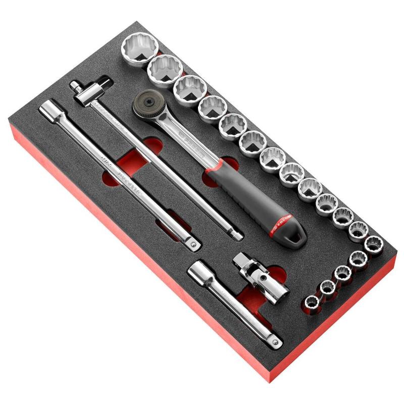 MODM.S161-212U - 1/2" inch 12-point sockets foam module