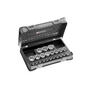 S.401B - 22-piece 1/2" metric 6-point sockets set