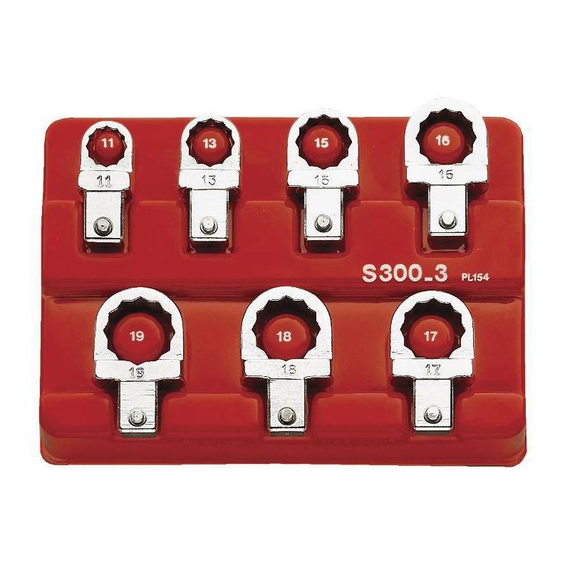 S.300-3 - Zestaw końcówek oczkowych 9x12, 11-19mm