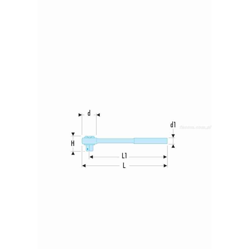 RL.161 - grzechotka 1/4" szczelna o wysokich parametrach