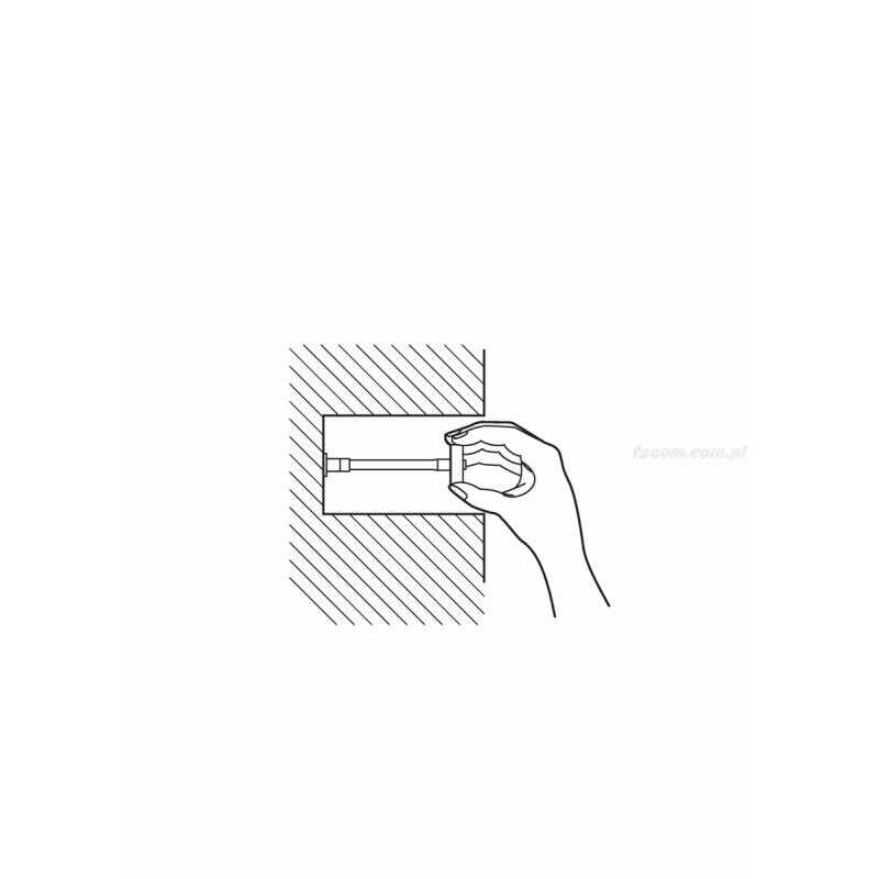 R.150A - grzechotka 1/4" bez rękojeści