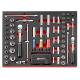 MODM.RJSPB - 59-piece 1/4” - 3/8” - 1/2” metric 6-point sockets set