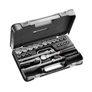 SL.161-3P12U - zestaw nasadek 1/2" w kasecie, 12-kątnych, 3/8" - 1'1/4"