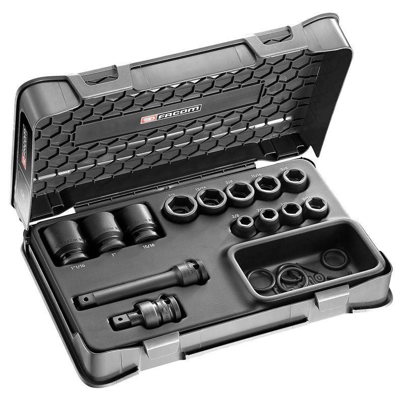 NS.500BU - 1/2" DR IMPACT SKT SET INCH