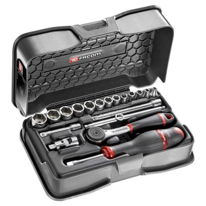 R.161-3P6 - 1/4" metrics 6-point sockets set