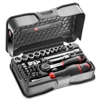 R.161-5P6U - zestaw nasadek 1/4" w kasecie, 6-kątnych