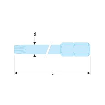 EXRP.125 - Końcówka standardowa do śrub Torx Plus® Tamper Resistant, IPR25 