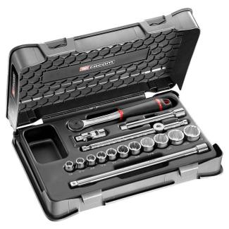 J.161-2P12U - Moduł nasadek 3/8", 12-kątnych, 1/4" - 7/8"