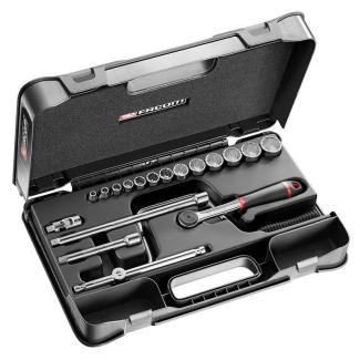 J.161-3P12U - 3/8" metrics 12-point sockets set