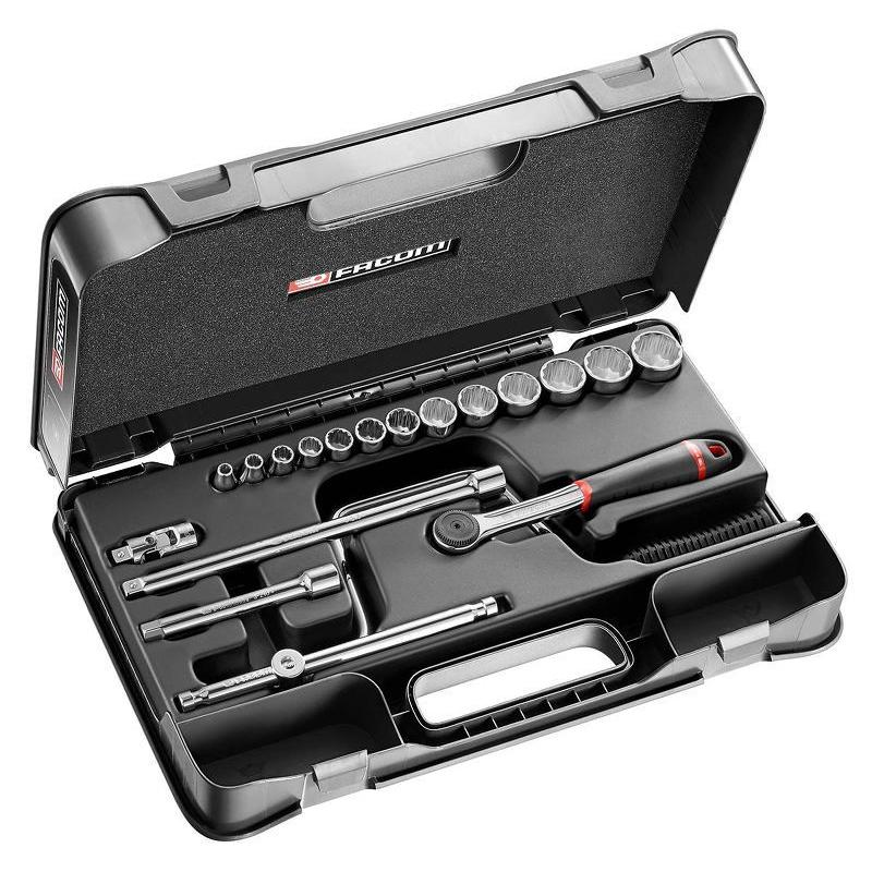 J.161-3P12U - 3/8" metrics 12-point sockets set