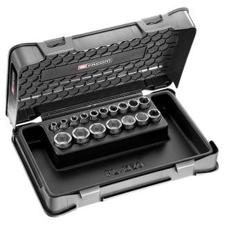 J.401 - 3/8" metrics 6-point sockets set