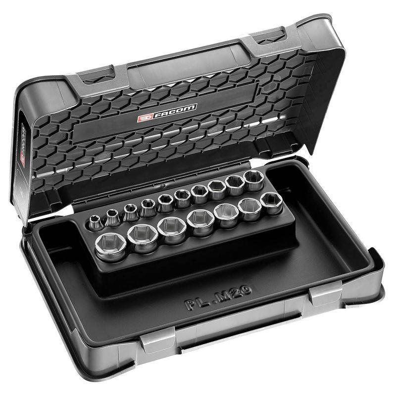 J.401 - 3/8" metrics 6-point sockets set