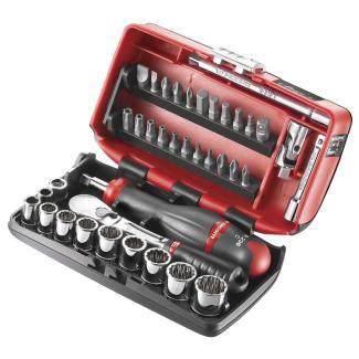 RL.NANO-U2 - zestaw nasadek 1/4" w kasecie, 7/32'' -  9/16''