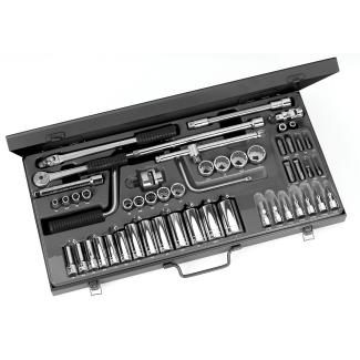 J.450U - zestaw nasadek 3/8" w kasecie, 1/4" - 1"