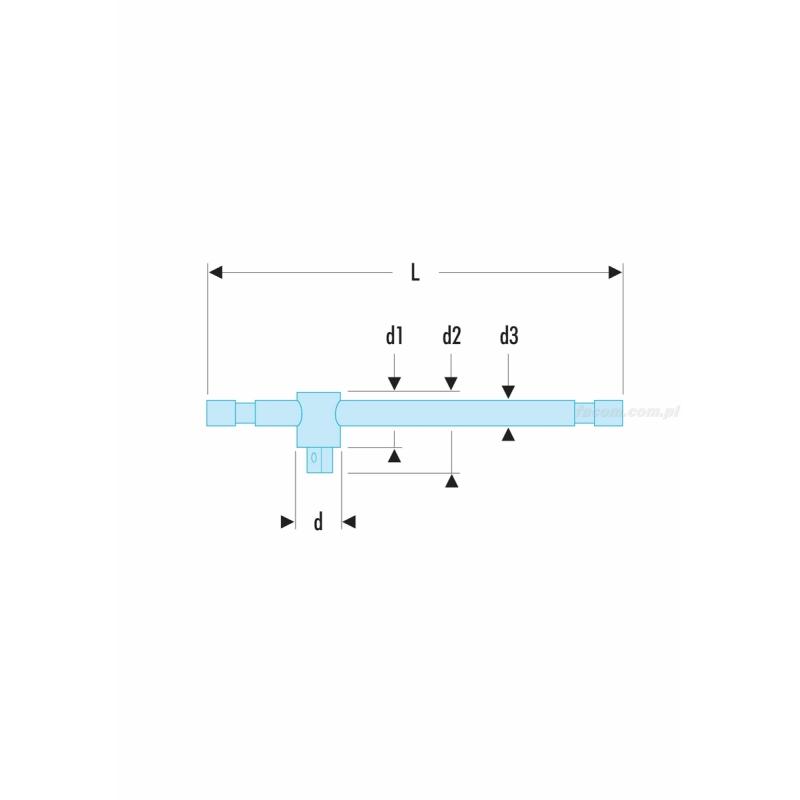 S.120A - rękojeść przesuwna 1/2"