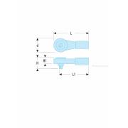 K.151B - grzechotka 3/4" bez rękojeści
