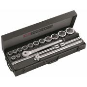 K.411 - zestaw nasadek 3/4" w kasecie, 19 mm - 55 mm