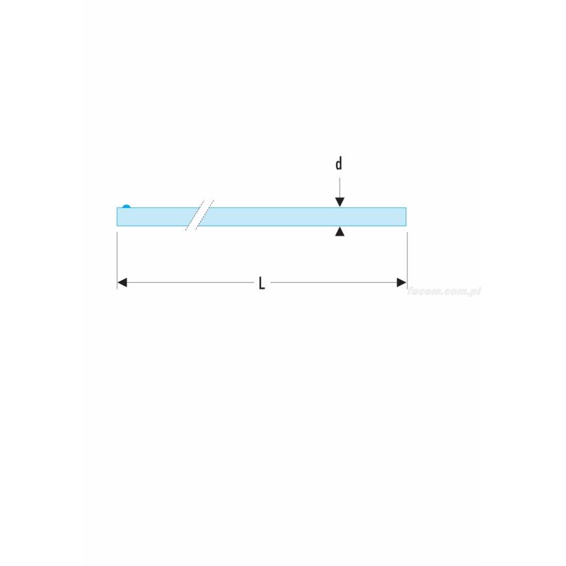 M.126A - wrzeciono do grzechotki 1" M.151, 700 mm