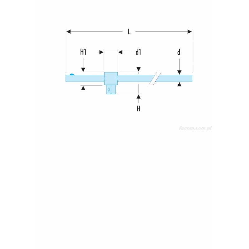 M.120A - rękojeść przesuwna 1"