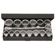 M.441E - zestaw nasadek 1" w kasecie, 58 mm - 100 mm