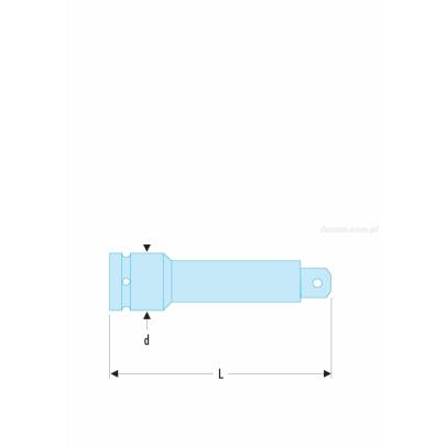NJ.211A - przedłużacz udarowy 3/8", 150 mm