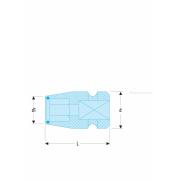 NJ.263A - nasadka udarowa 3/8" z uchwytem do końcówek 5/16"