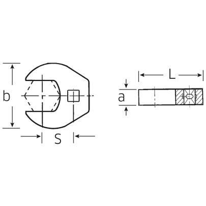 540A HD SW 5/8 - Klucz pazurowy 3/8" rozmiar 5/8" płaski HEAVY DUTY