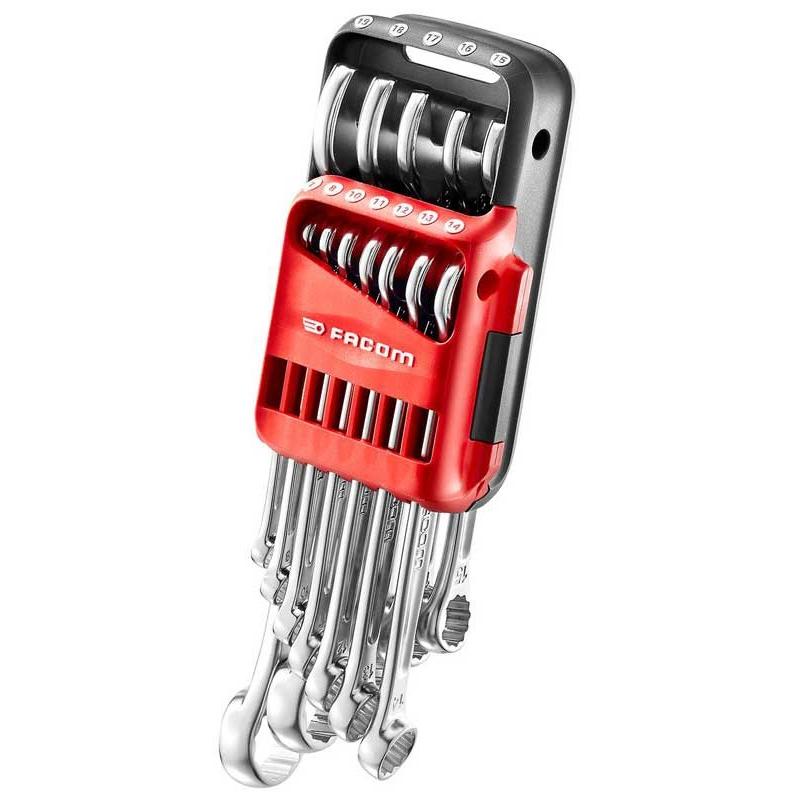 440.JP12 - Zestaw kluczy oczkowo-płaskich, 7 - 24 mm