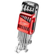 440.JP12 - Zestaw kluczy oczkowo-płaskich, 7 - 24 mm